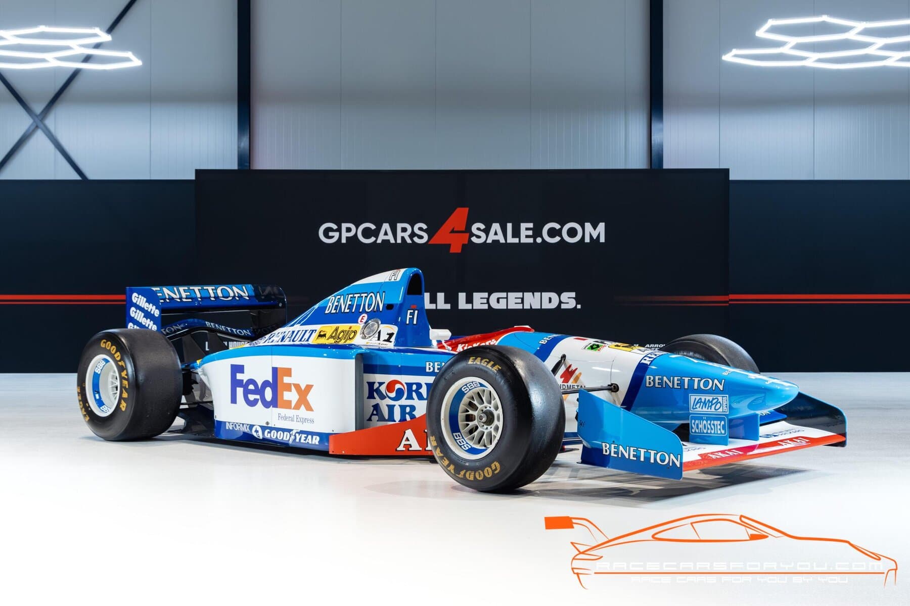 F1 BENETTON B194, OFFICIAL 1994 SHOW CAR MICHAEL SCHUMACHER - Race